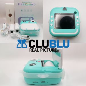 -CLUBLU- Máy Ảnh Mini in Nhiệt Chụp Lấy Liền Kỹ Thuật Số Số Siêu Cute Camera 2400W Pixels 720P Với Ba Cuộn Giấy Nhiệt