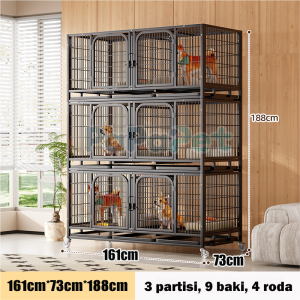 Breeding Cage 1/2/3 Layer Heavy Duty Professional  Cat Dog Rabbit arm Animal Breeding Stackable Design