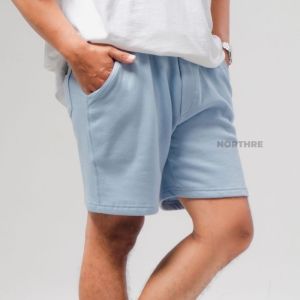 NORTHRE Short Pants Celso Cotton Fleece Sky Blue NTbasic