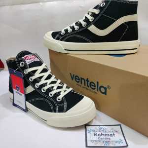 SEPATU VENTELA P76 HIGH AND LAW public BLACK NATURAL SEPATU SEKOLAH KULIAH KERJA PRIA