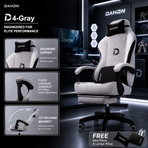 HomePro Computer Chair Gaming Chair With Footrest Adjustable Reclining Chair For Home Office Study