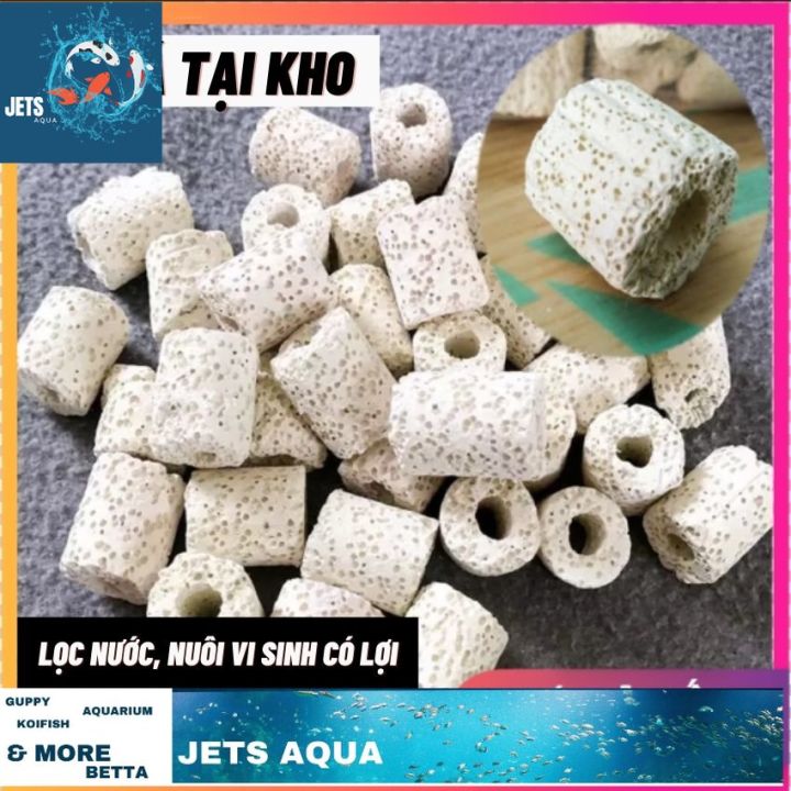 Sứ lọc nước bể cá[Giá Kho] vật liệu lọc hồ cá cảnh Sứ lỗ tròn nuôi vi ...