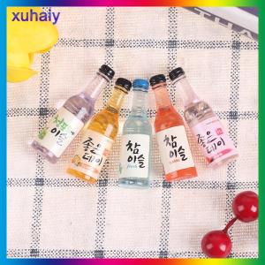 xuhaiy 10Pcs 1 12 Dollhouse Miniature Resin Beer Bottle Simulation Wine Bottle Model