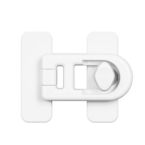 CLM 1 ชิ้น ที่ล็อคประตูตู้เย็น อุปกรณ์ล็อคประตู ติดกาวไม่ต้องเจาะ ป้องกันการหนีบ Refrigerator lock