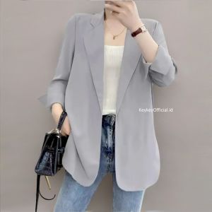 Key - 0123 B CAROLINE Size XXL Oversize Wolfis Premium / Blazer Wanita Oversize Premium