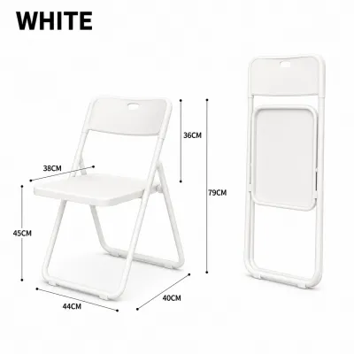 LALA Conference Folding Chair Home Computer Leisure Seat Simple Office Back Chair Desk Meeting Seat Chair Study Leather Chair No installation折叠椅