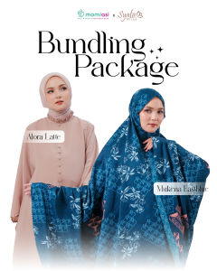 Momiasi - Bundling Raya Alora - One Set Alora - Mukena Ghania