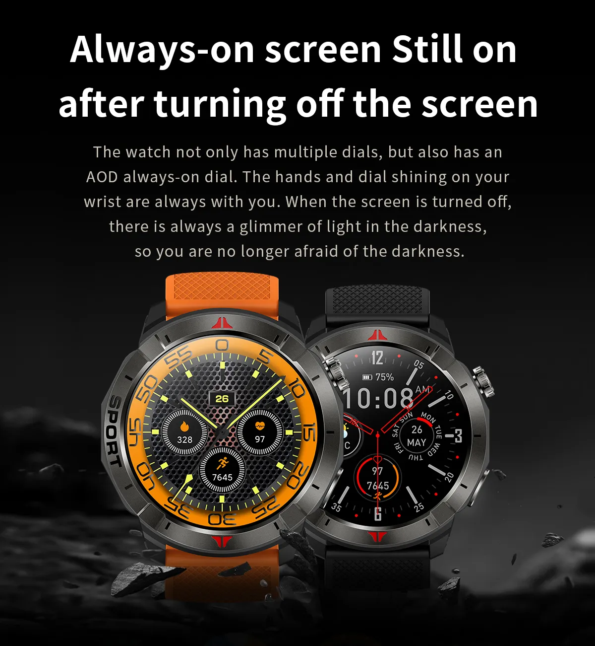Aolon Navi R4 GPS สมาร์ทวอทช์ ตำแหน่งความถี่คู่หกดาวเทียม รับรู้การเคลื่อนไหวโดยอัตโนมัติ ระดับความสูง นาฬิกาสุขภาพ