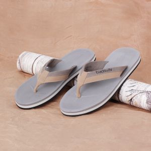 Sanan Fashion - Sandal Jepit Flip Flop Pria Casual Abu PVC Best Seller Blackkelly 587