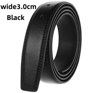 หนังวัวแท้3.0/3.3/3.5ซม. ไม่มีหัวเข็มขัดสำหรับเข็มขัดแบบเข็มไม่มีหัวเข็มขัดสีขาวสีดำสีน้ำตาลกาแฟสีฟ้า