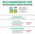 SALVEO BARLEY GRASS CAPSULES 500mg Pure and Organic Barley made in Australia. 
