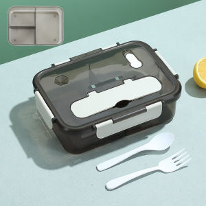 Bayar Di Tempat - Kotak Bekal Simpel Kekinian / Kotak Makan 3 Sekat / Lunch Box Sekat 3 Portable