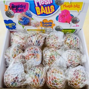 12/24Pcs Party Gift Anti Stress Squishy Mesh Ball four Colors/6cm for Party Gift-Loot Bag