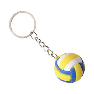 Small Volleyball Keychains Gym Bag Accessories Decorative Key Pendant Suitable for Backpacks Purses and Sports Event