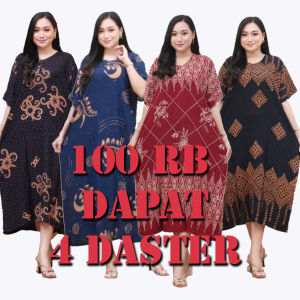 PAKET DASTER MURAH 100 RB DAPAT 4 MOTIF KEKINIAN - DASTER BUSU KANCING DEPAN JUMBO MODEL TERBARU