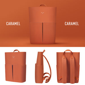 MAH Line PU Waterproof Fashion Backpack 16 inch Tas Ransel Kulit untuk Kerja