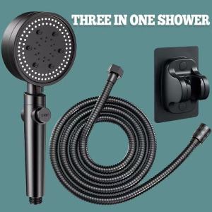 ✅100% Original Yoky 3 in 1 Shower Head Set 5-speed Booster Shower with Hose Portable Handheld Shower Set