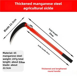 50cm long foldable sickle for Wheat Lawn Mower Gardening Grass Weeding Agricultural Farmers tool