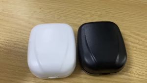 Behind‑The‑Ear Hearing Aid CaseWaterproof Drop Resistance Storage Portable Hearing Aid Container for Storing Hearing Aids(Black)