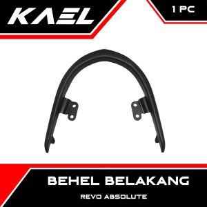 Behel Belakang Karet Alumunium Honda Revo Absolute 110 ABS Handle Hendel Handel Hendle Pegangan Tangan Begel Breket Bracket Besi Jok Jox