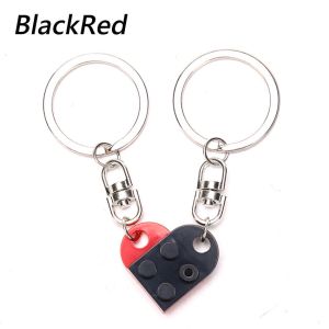 2Pcs Gantungan Kunci Bata Cinta Hati Couple Keychain Untuk Pasangan Persahabatan Hadiah Perhiasan Ulang Tahun