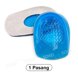 SOFEI Silicone Gel setengah Alas Sepatu Perawatan Kaki Tumit Bantalan Sol Meringankan Sakit Kaki