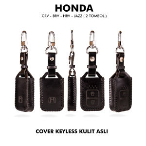 Cover Kunci Mobil Kulit Asli Honda Warna Perak/Cinnamon/Burgundy/Army Green untuk Crv/Brv/Hrv/Jazz
