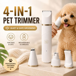 <🇸🇬SG Seller>4 in 1 Rechargeable Electric Pet Hair Trimmer Haircut For Dogs Cat