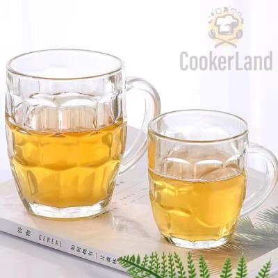 Pineapple Shaped Transparent Beer Glass Mug with Handle [292ml/565ml] Glassware Drinkware Bar Glass