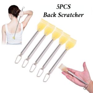 Telescopic Back Scratcher Stainless Steel Extendable Back Itching Self Massager Extendable Claw Massage Tool