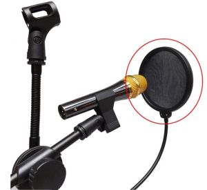 Promo Dapat COD TaffSTUDIO Pop Shield Filter Mikrofon Dual Layer BOP - MPF-6 - Black