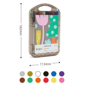 MALOTOYS - JARMELO Acrylic Markers 12 24 36 Colors Graffiti Painting Color Pen Set Painting Tools Mainan Mewarnai Anak Joan Miro Malo Toys