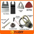 PRODIY 10PCS Oscillating Tool Kit Adapter Converter Angle Grinder Multi Cutter Oscillating Multi Tool Wood Trimmer Saw. 
