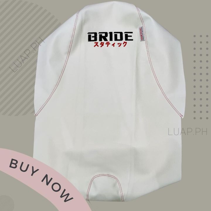 Full White BRIDE Black Logo with Tahe JDM Concept Japan Motorcycle - Main Image