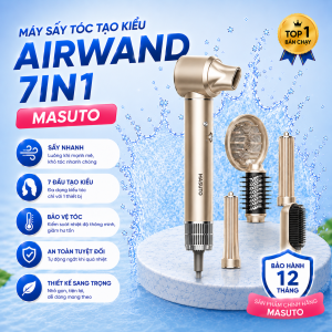 Máy Sấy Tóc AirWand 7in1 Masuto – Máy Tạo Kiểu Tóc Đa Năng Công Nghệ Gió Nhanh