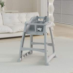 Soft and Comfortable Baby High Chair， Adjustable Height Removable Legs Waterproof & Stain - Resistant. Perfect for Feeding with a Compartment Booster for Added Convenience