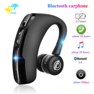 Vitog New V9 Bluetooth Earphone with Mic5.0 Stereo Noise Reduction Wireless Headset for cellphoneHD Call Voice Control Business Handsfree Bluetooth Headset for Samsung Xiaomi iPhone Huawei Oppo ViVo Mobile Phone/Laptop/Tablet