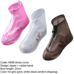 BINLU Waterproof Shoe Cover High Cut Rain Boot Protector Anti Slip Reusable PVC Shoe Cover for Men Women Keep Shoes Dry During Rainy Season Manila Stock
