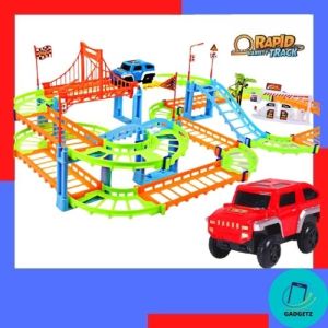 Rapid Variety Track Toys Vehicle Multi-track Rail Car Mainan Kereta Landasan