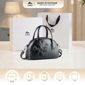 Bộ hộp quà trắng LATA (Túi xách nữ LATA TX38 + Hộp quà HQ2T + Túi giấy TG2T + Túi rút BVR3838 + Thiệp cảm ơn BT1)