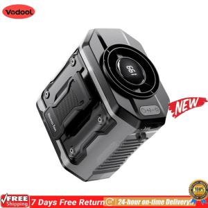 [VODF] Mini Clip Fan 4000mAh Battery Hands-Free Fan with LED Digital Display for Camping Vacation Outdoor
