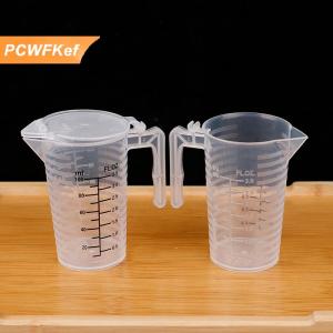 【PCWFKef】 100 250 500ml đo ly Jug rõ ràng Baking nhà bếp bột nước với bìa SC