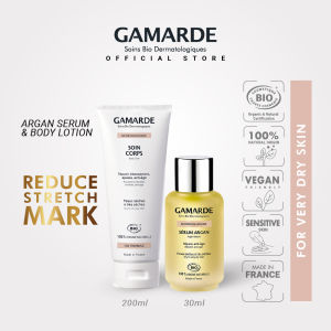 GAMARDE Organic Stretch Mark Treatment Serum Oil and Cream Suitable for Pregnancy & Breast Feeding