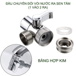 Van chuyển đổi vòi chậu nước ra sen tắm 2 trong 1 làm bằng hợp kim hoặc nhựa tùy chọn