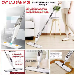 Cây Lau Nhà Thông Minh Có Bình Xịt Nước Đa Năng- Cây Lau Nhà Bình Nước Phun Sương đầu xoay 360 tiện lợi