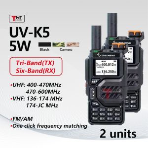 Quansheng Radio UV-K6 Set Of 2 Portable Walkie Talkie 50-600 MHz Full Band Long Range Handheld Radio Original COD