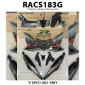 Cover Set Rapido Y15ZR V1 V2 Yamaha 2024 Grey Blue Cyan Ysuku Accessories Motor Y15 V1 V2 2024 Coverset Y15ZR Grey Biru. 