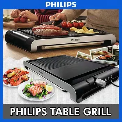 philips table grill hd4419 High-Temperature Grill Plate Ribbed And