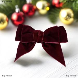 [COD] Big House Retro Velvet Bow Hairpin For Women Fashion Versatile Back Of The Head Hair Clip New Year Headwear Hair Accessories