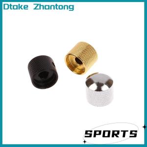 Dtake 1Pc Metal Electric Bass Guitar Tone Volume Knob Potentiometer Hat Cap Guitar Parts Push Knob With Hole Guitar Accessories